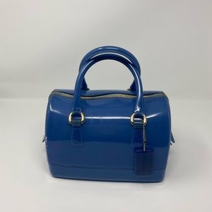Furla mini blue candy bag